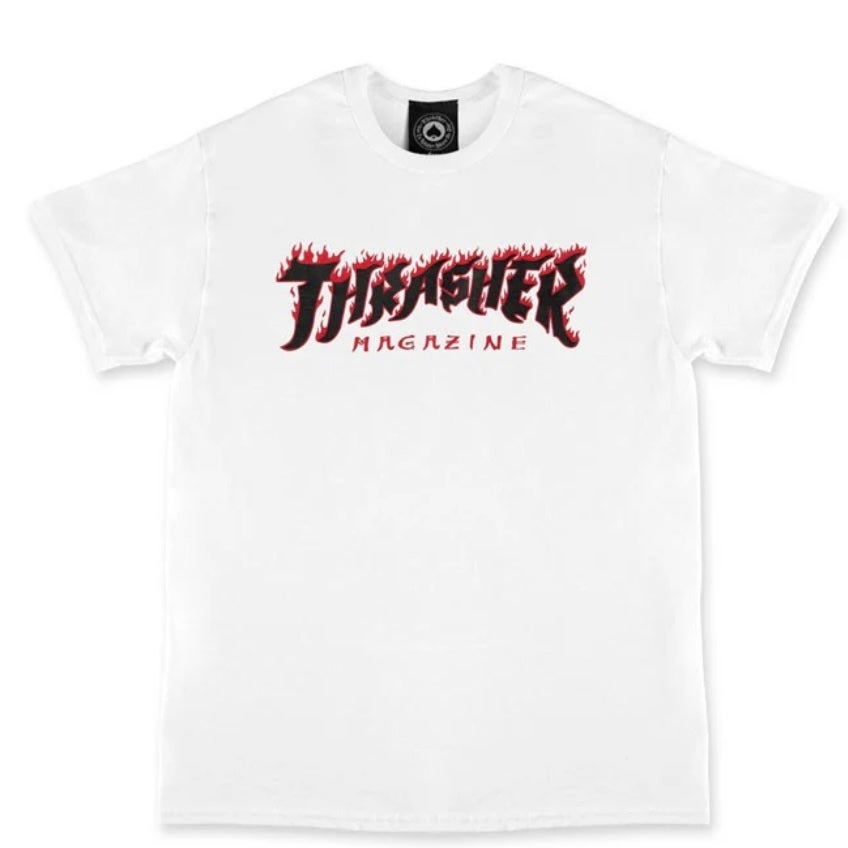 Thrasher Posessed Logo White Small